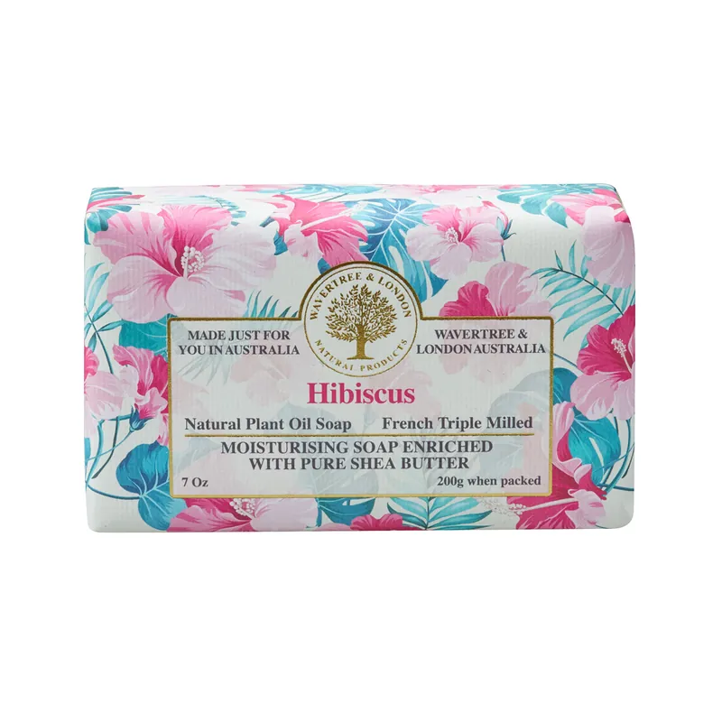 Wavertree & London Soap Bar 200 g / 7 oz - Hibiscus