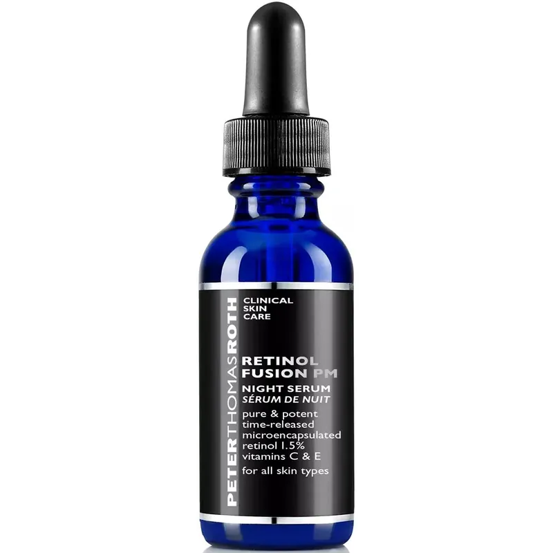 Peter Thomas Roth Retinol Fusion PM Night Serum 0.40 oz | Retinol 1.5% | Vitamins C & E | For All Skin Types