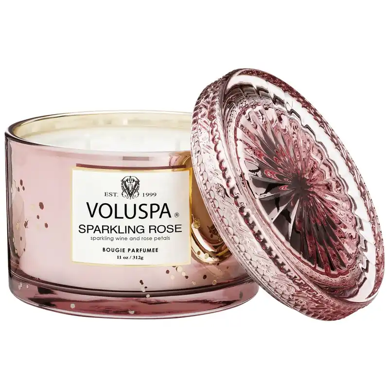 Voluspa Sparkeling Rose Corta Maison Candle 11 Oz