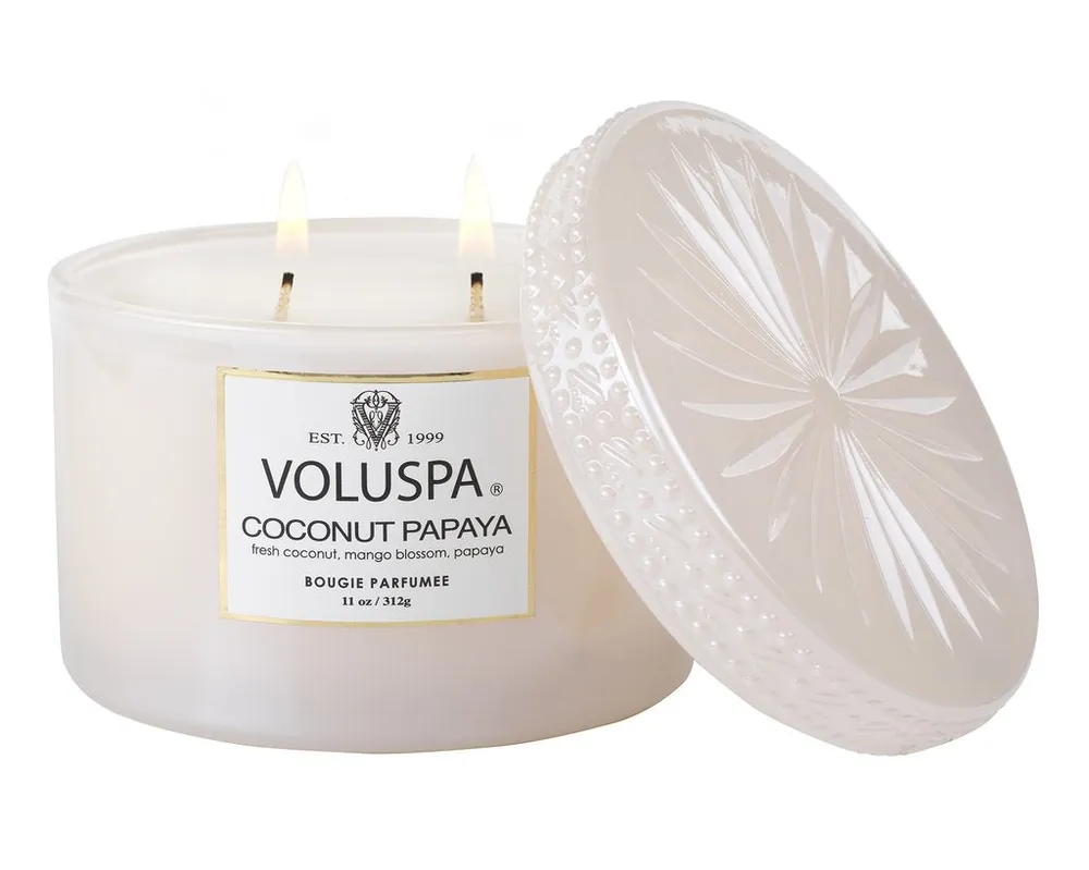 Voluspa Coconut Papaya Corta Maison Candle 11 Oz