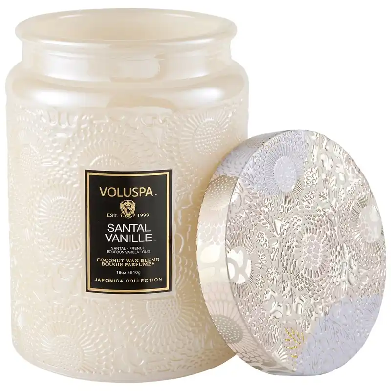 Voluspa Santal Vanille Large Jar Candle 18 Oz