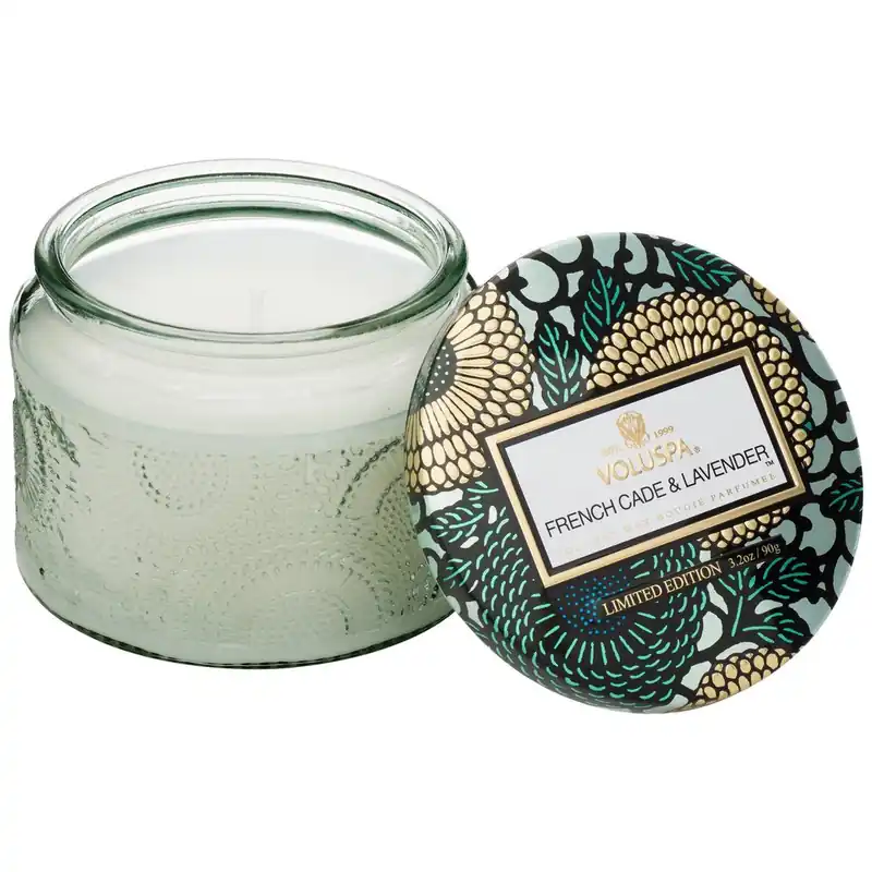 Voluspa French Cade Petite Jar Candle 3.2 Oz