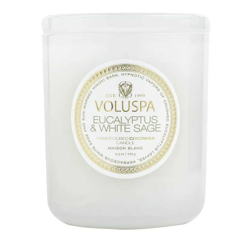 Voluspa Eucalyptus & White Sage Classic Candle 9.5 Oz