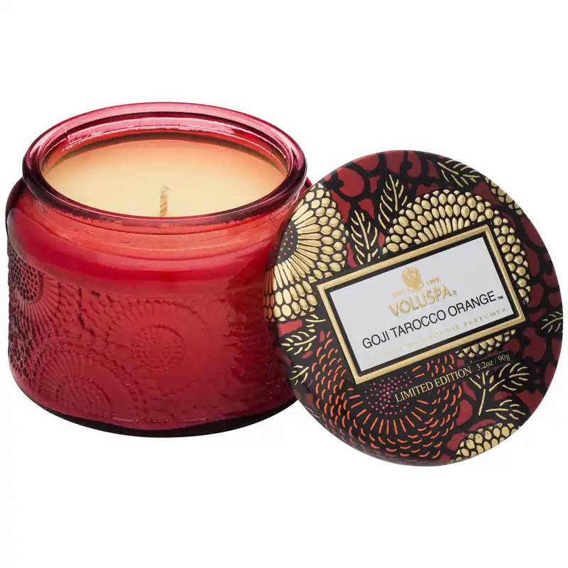 Voluspa Petite Jar Candle 3.2 oz / 90 g - Goji Tarocco Orange
