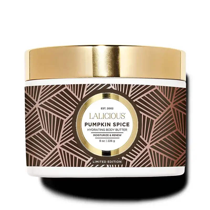 Pumpkin Spice Body Butter - LaLicious Hydrating Body Butter Moisturize & Renew 8 Oz