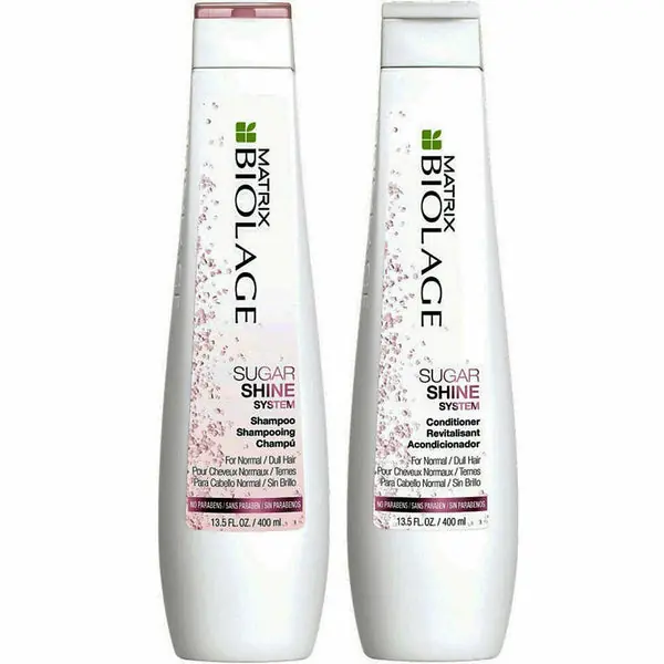 [Sample 0.68 oz] Matrix Biolage Sugar Shine System Shampoo & Conditioner | For Normal/Dull Hair | No Parabens - Free Sample