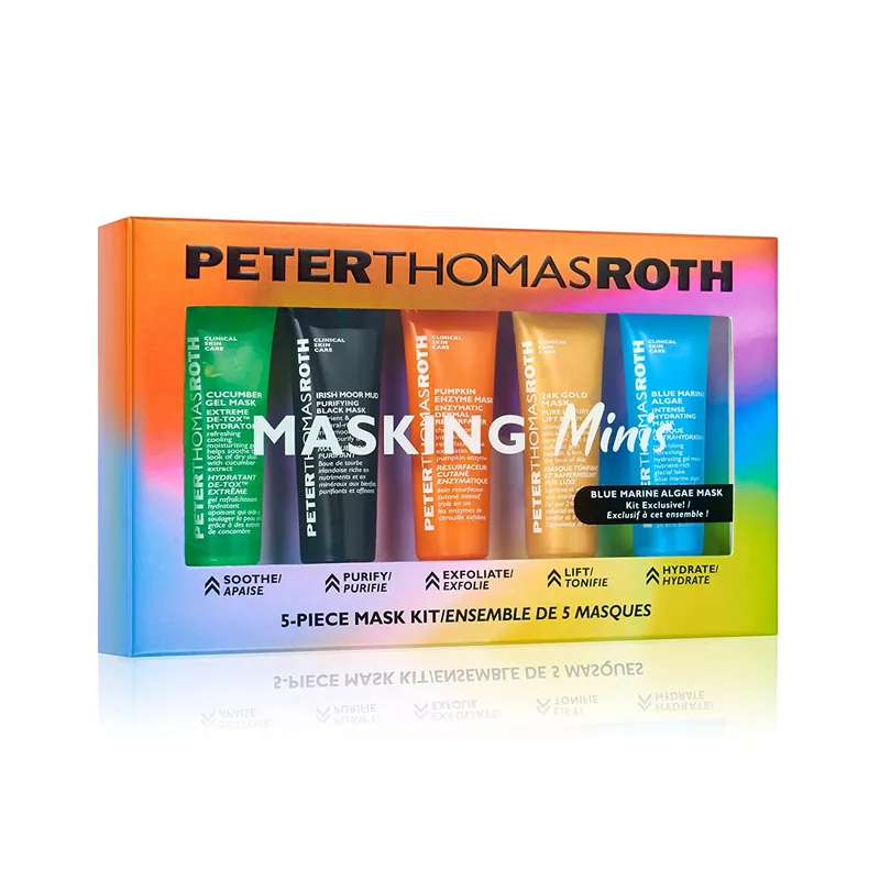 Peter Thomas Roth Masking Minis 5-Piece Mask Kit | $35 Value | Soothe, Purify, Exfoliate, Lift & Hydrate