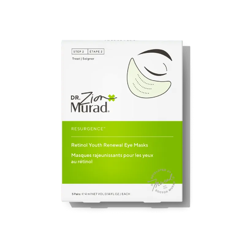 Murad Retinol Youth Renewal Eye Masks 0.14 oz / 4 ml - 5 Pairs | Resurgence