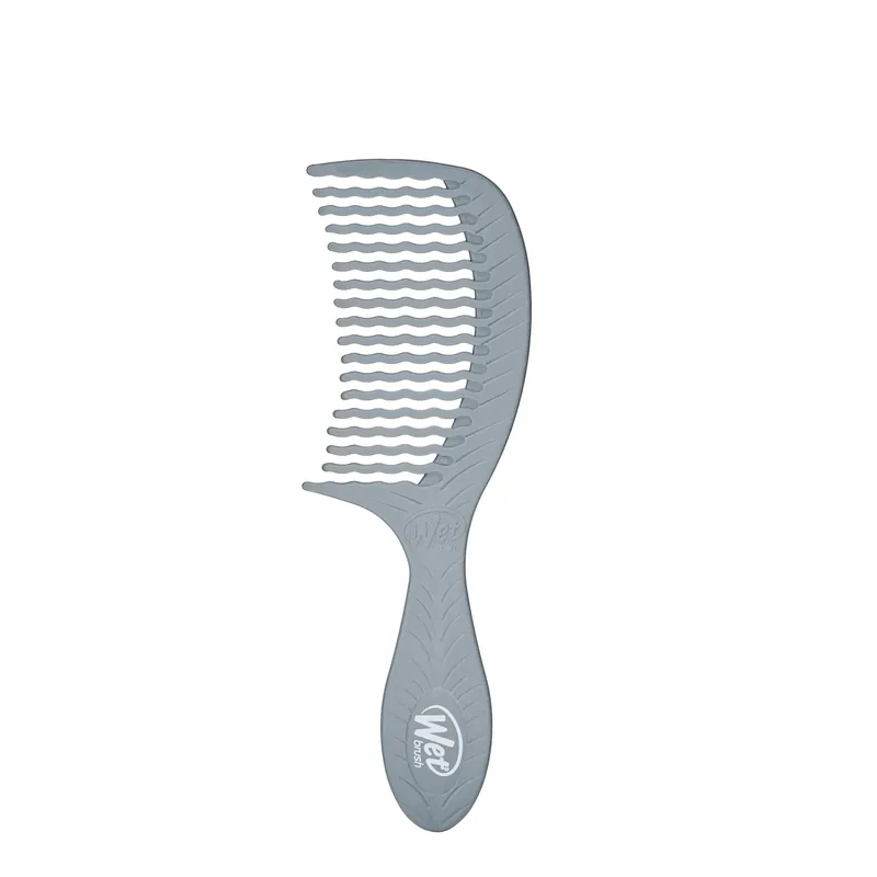Wet Brush Go Green Detangling Treatment Comb - Charcoal Infused / Grey