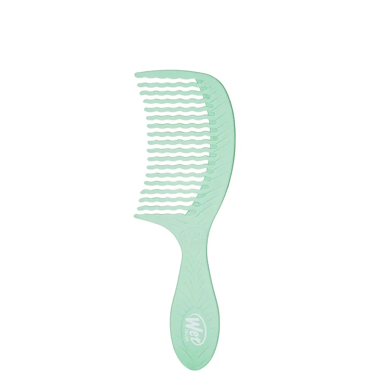 Wet Brush Go Green Detangling Treatment Comb - Tea Tree Oil Infused / Green