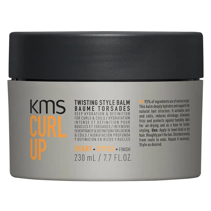 KMS CURL UP Twisting Style Balm 7.7 oz / 230 ml | Hold 1/5 & Shine 1/5
