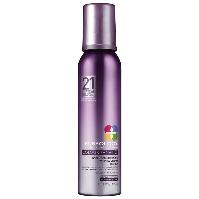 Pureology COLOUR FANATIC Instant Conditioning Whipped Cream 4 oz / 133 ml | 21 Essential Benefits