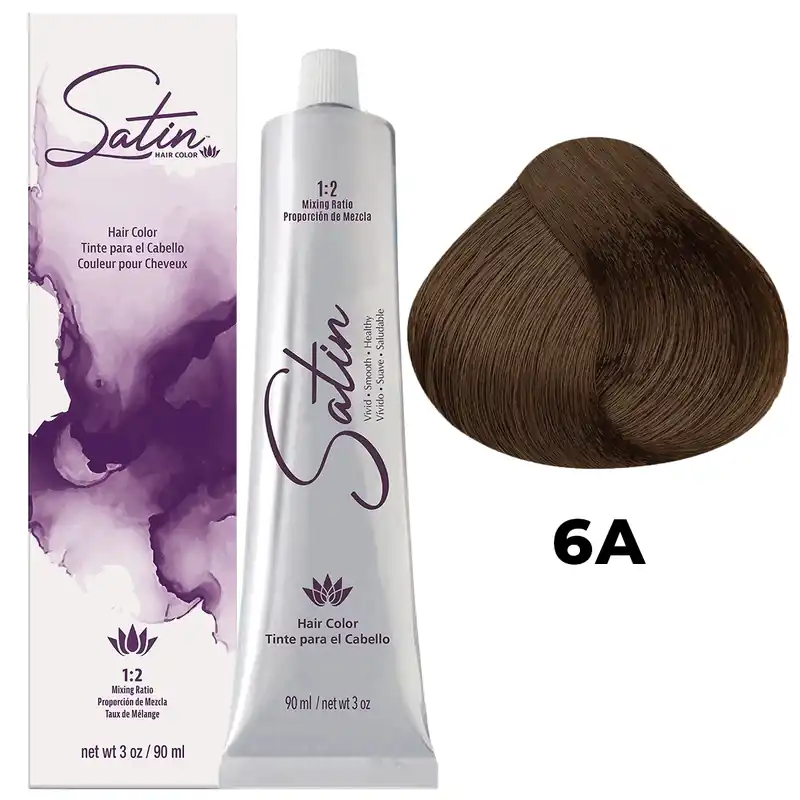 Satin Hair Color 3 oz / 90 ml - 6A Dark Ash Blonde