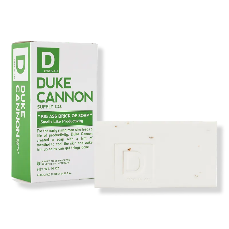 Duke Cannon Big Ass Brick of Soap 10 oz | Smells Like Productivity