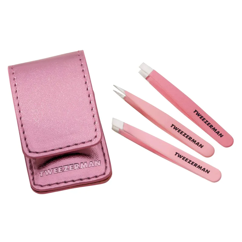 Tweezerman Micro Mini Tweezer Set - Slant, Point & Flat Tips | 4267-R