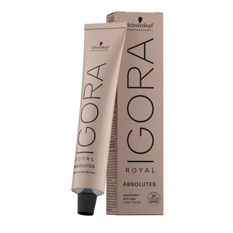 Schwarzkopf IGORA ROYAL ABSOLUTES Permanent Anti-Age Color 2.1 oz / 60 g - 5-80 Light Brown Red Natural