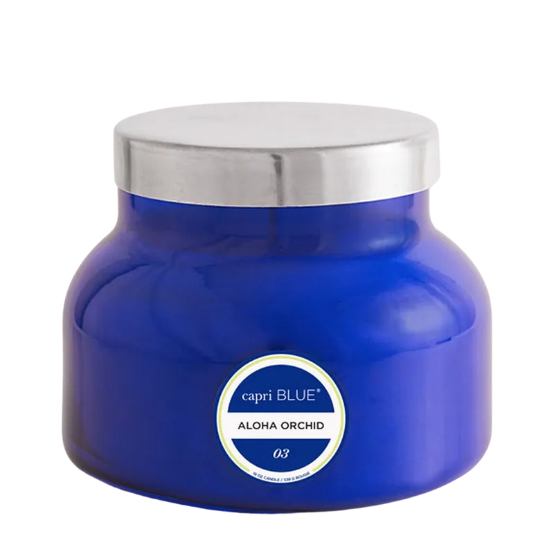 Capri Blue Signature Candle 19 oz / 538 g - Aloha Orchid / Blue