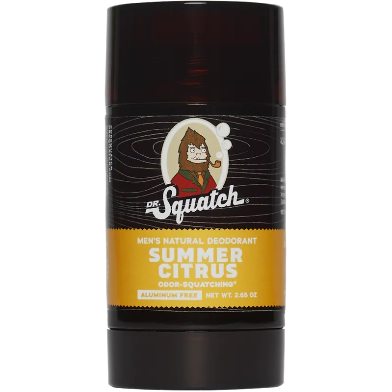 Dr. Squatch Men's All Natural Deodorant 2.65 oz - Summer Citrus