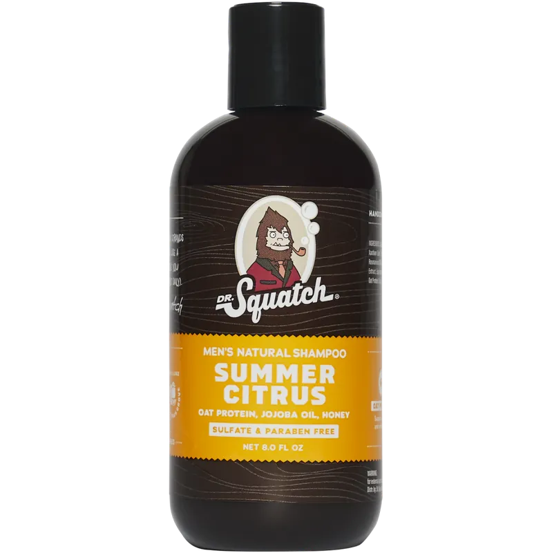 Dr. Squatch Men's Natural Shampoo 8 oz - Summer Citrus