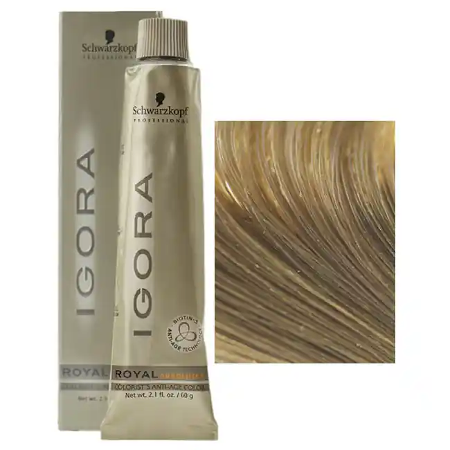 Schwarzkopf IGORA ROYAL ABSOLUTES Permanent Anti-Age Color 2.1 oz / 60 g - 7-05 Medium Blonde Natural Gold