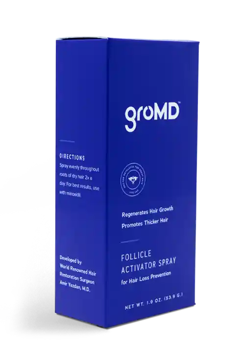 GroMD Follicle Activator Spray 1.9 oz / 56.2 ml | For Hair Loss Prevention
