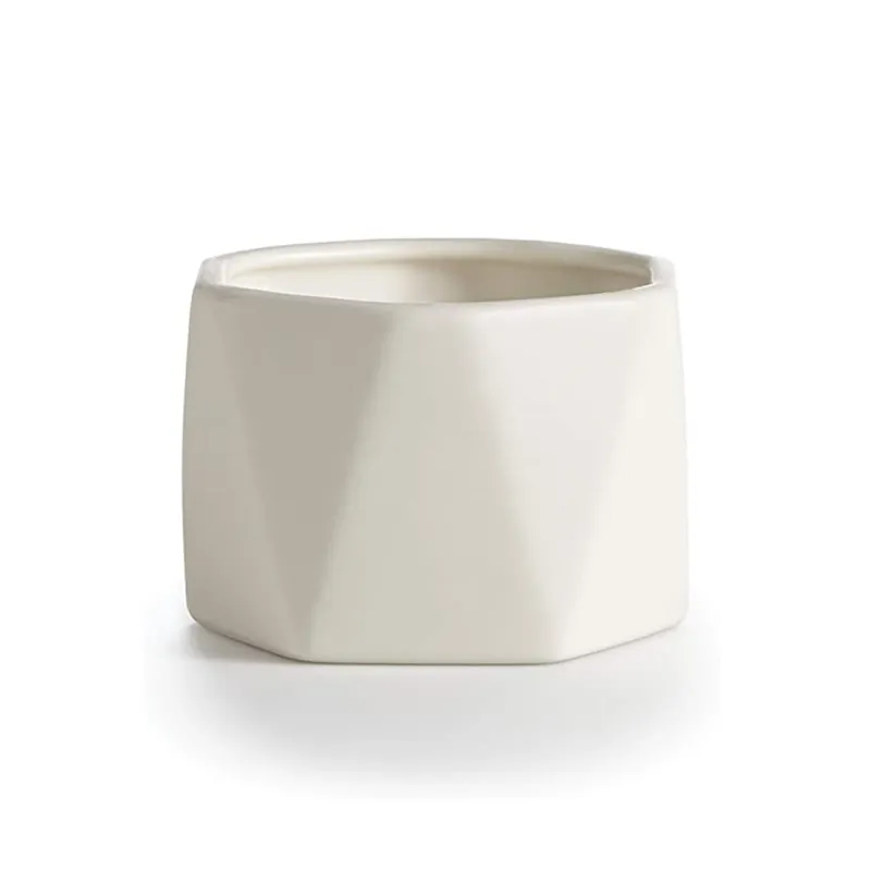 Illume Electroplated Dylan Ceramic Candle 4.7 oz / 135 g - Gardenia