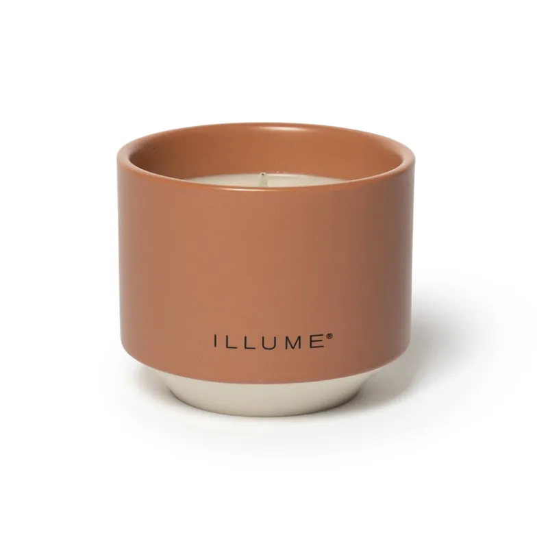 Illume Matte Ceramic Candle 5.8 oz / 165 g - Terra Tabac