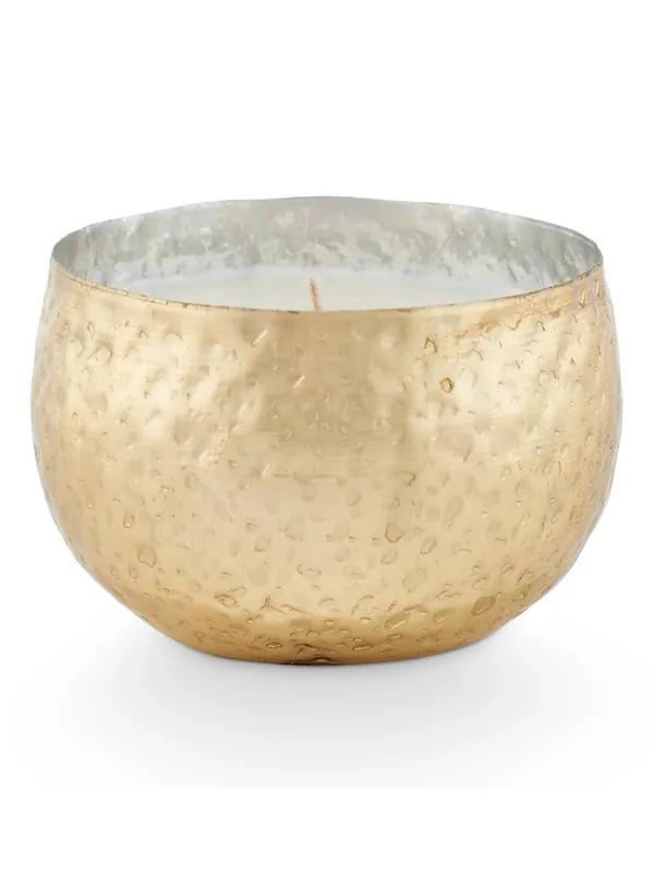 Illume Winter White Large Gold Luxury Soy Candle 18 oz
