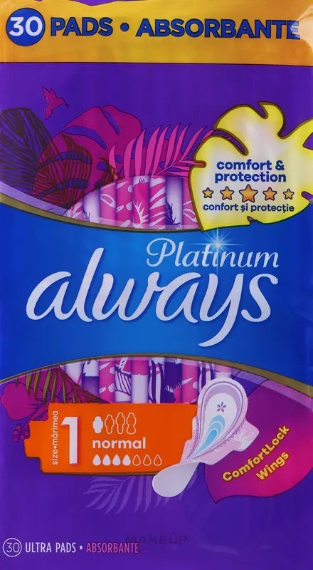 Sanitary Napkins, size 1, 30 pcs - Bath and Body