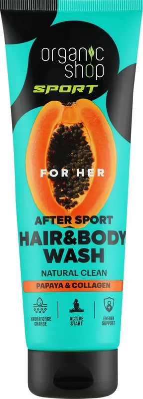 Hair and Body Wash Gel 'Papaya and Collagen' - Bath and Body