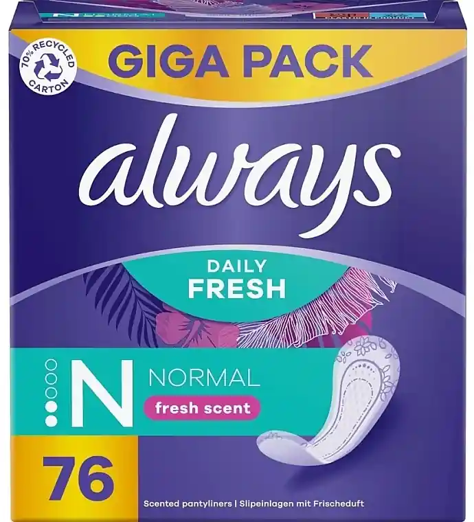 Fresh Fragrance Panty Liners, 76 pcs. - Bath and Body
