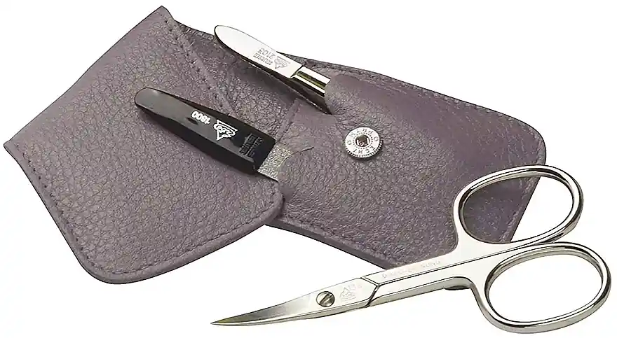 Manicure Set, 3 tools 'Siena', grey - Accessories