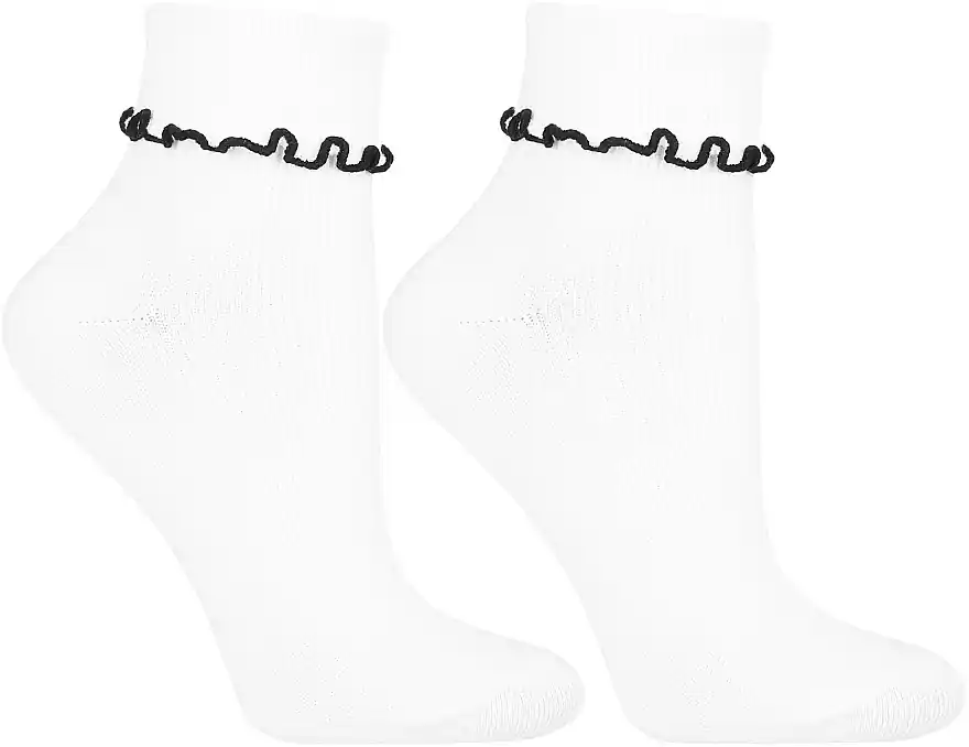 Cotton Socks 3/4, milky - Clothes