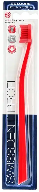 Soft-Medium Toothbrush, red