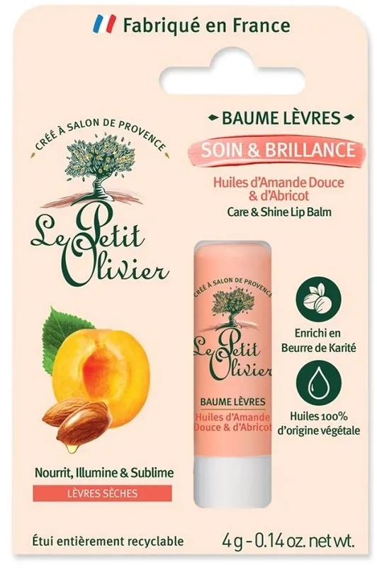 Lip balm with apricot and sweet almond oil - Skin Care Products