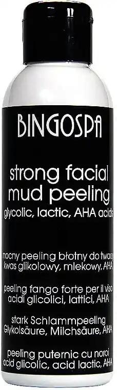 Strong Facial Mud Peeling with Glycolic, Lactic and AHA Acids - Skin Care Products