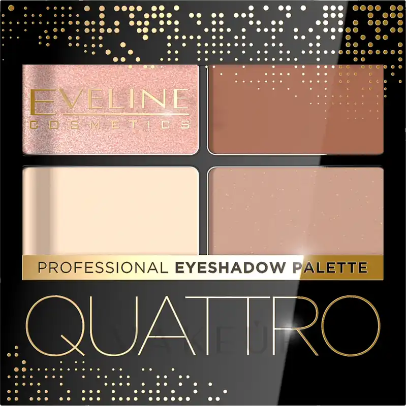 Eveline Cosmetics Quattro Professional Eyeshadow Palette - Makeup