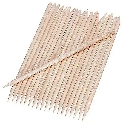 Orange Wood Sticks 15 cm, 100 pcs - Accessories