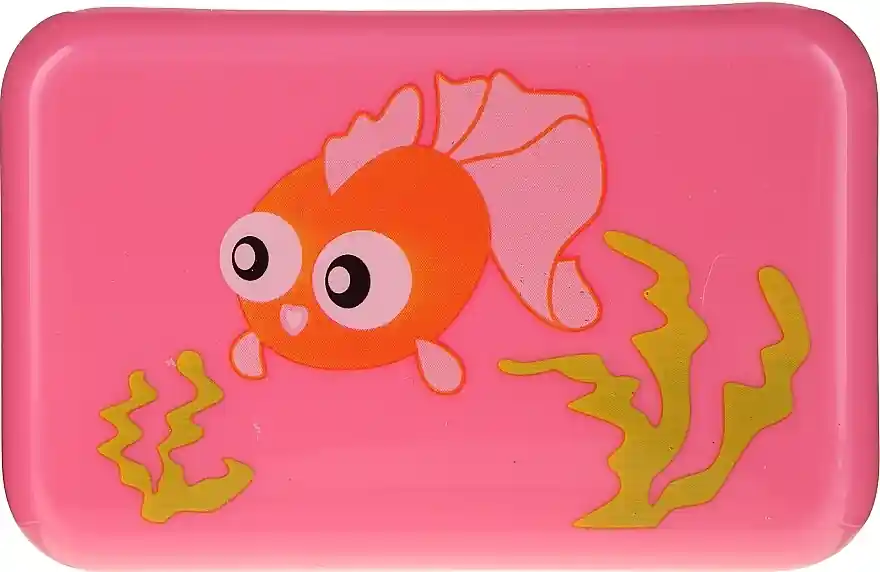 Kids Soap Dish, 6024, pink with fish - Accessories