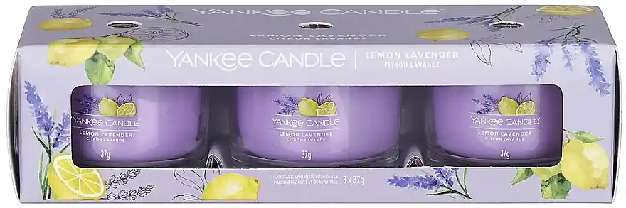 Scented Candle Set "Lemon & Lavender" - Bath and Body
