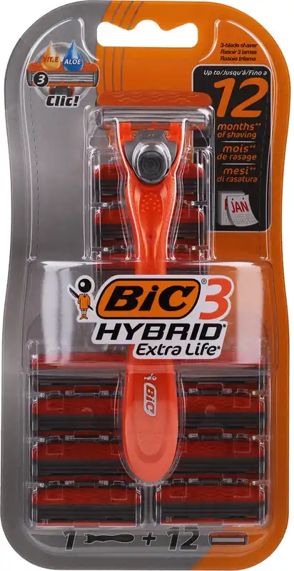 Shaving Razor with 12 cartridges - Men