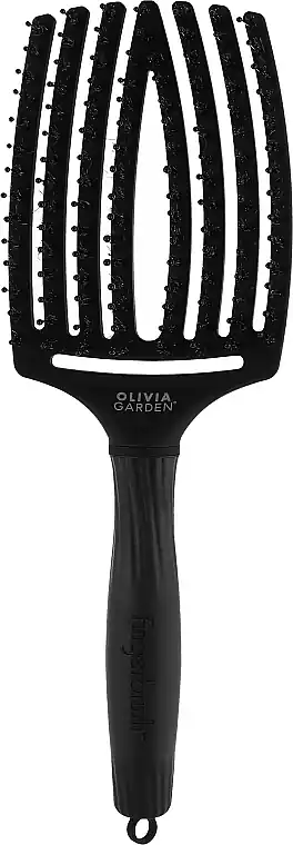 Olivia Garden Fingerbrush Full Black Combo Hairbrush Large - Accessories