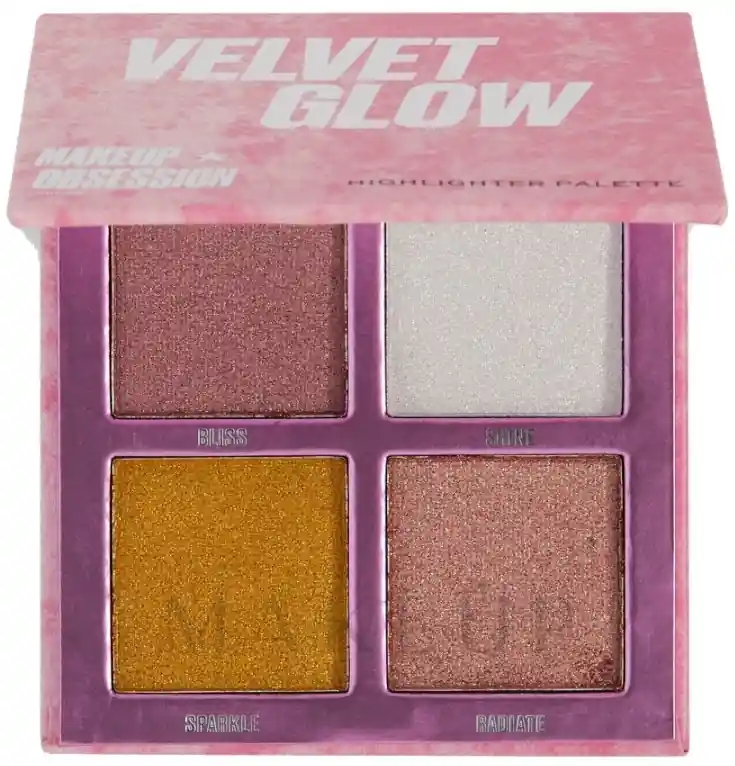Makeup Obsession Velvet Glow Highlighter Palette