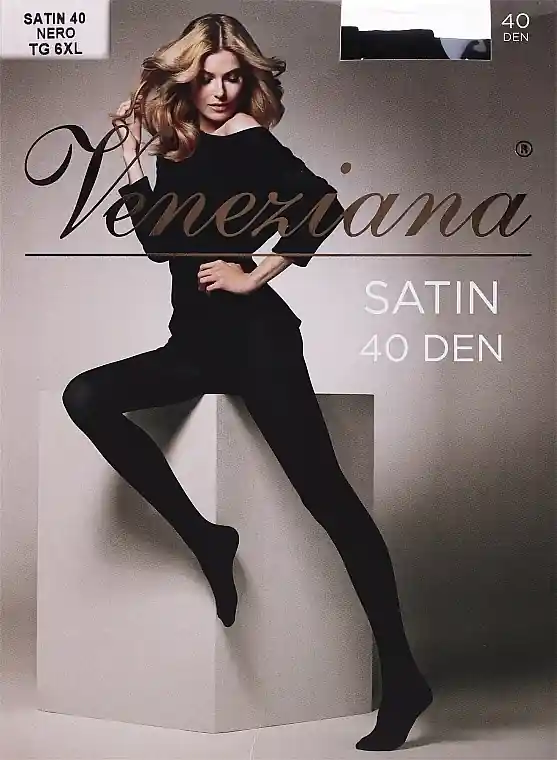 Women's Tights "Satin", 40 Den, nero - Clothes