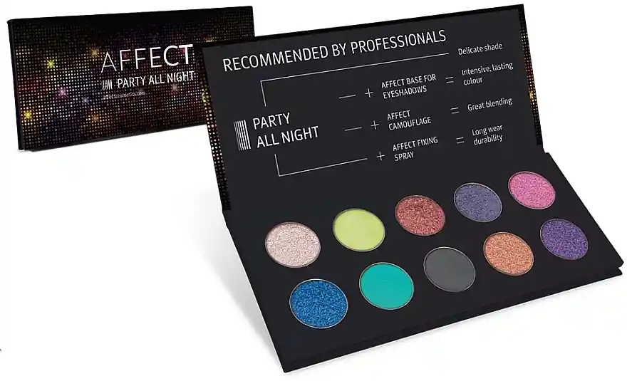 Affect Cosmetics Party All Night Eyeshadow Palette - Makeup