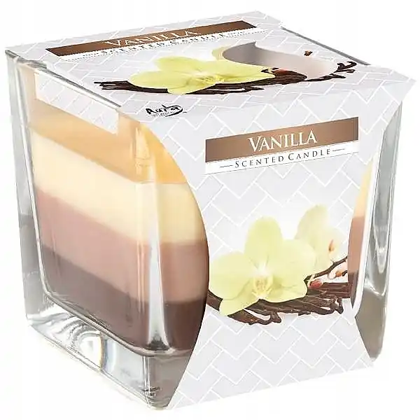 Scented Three-Layer Candle in Glass 'Vanilla'