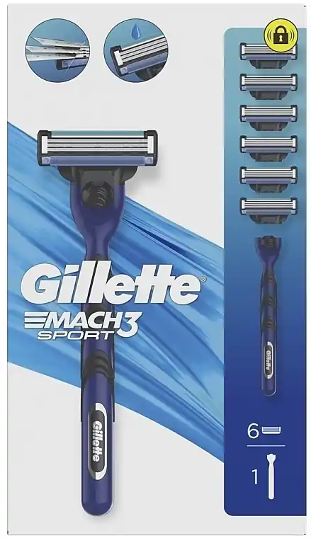 Razor with 6 Cassettes - Men