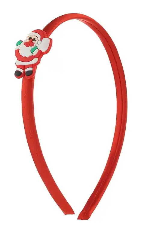 Christmas Hairband, FA-5741, Red with Santa