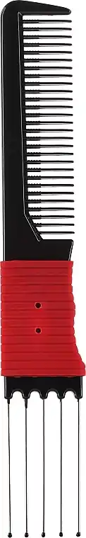 Fork Comb, 1581, black/red - Accessories