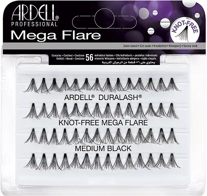 Ardell Duralash Knot Mega Flare Medium Black - Makeup